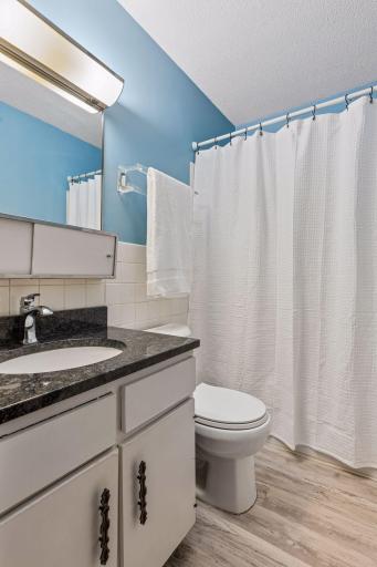Updated bathrooms with granite countertops