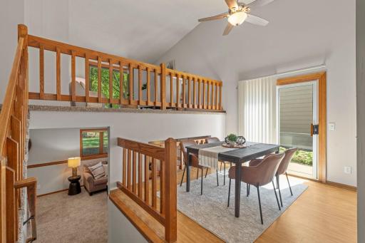 Dining room located just off the kitchen with access to the patio