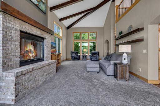Enjoy The Warmth Of The Custom Built Fireplace And Wooden Beams!