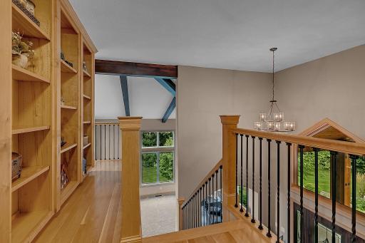 Wrap Around Upper Level Balcony Leads To The Office Space And Doorway To Upper Level Deck For Amazing Scenic Views!