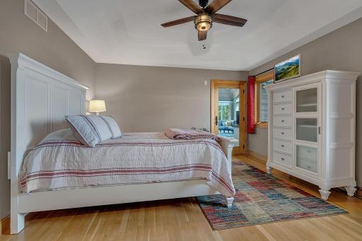 Upper Level Bedroom Overlooking The Upper Level Sunroom!