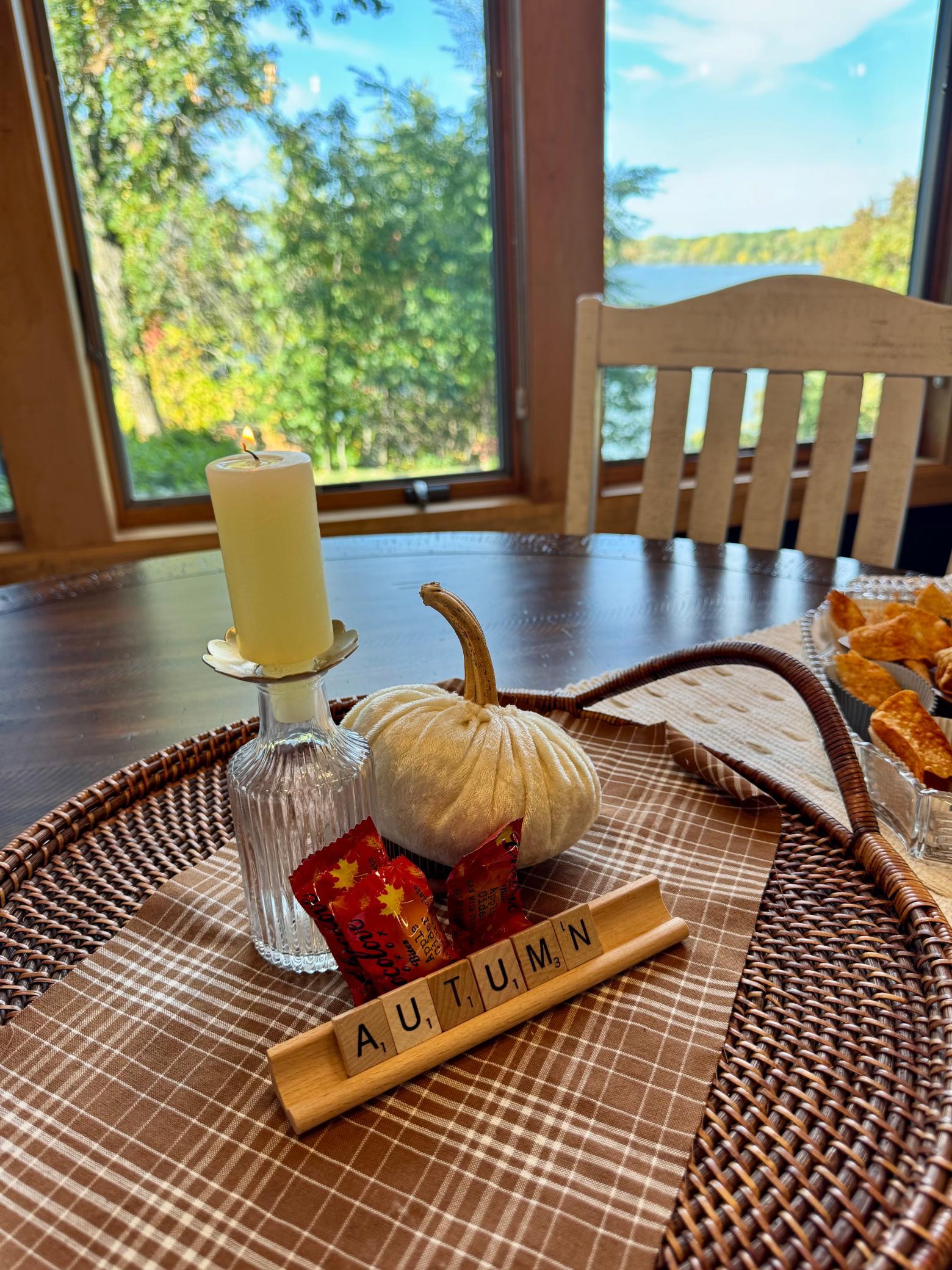 Enjoy This Beautiful Dining Area Overlooking The Lake Throughout The Year!