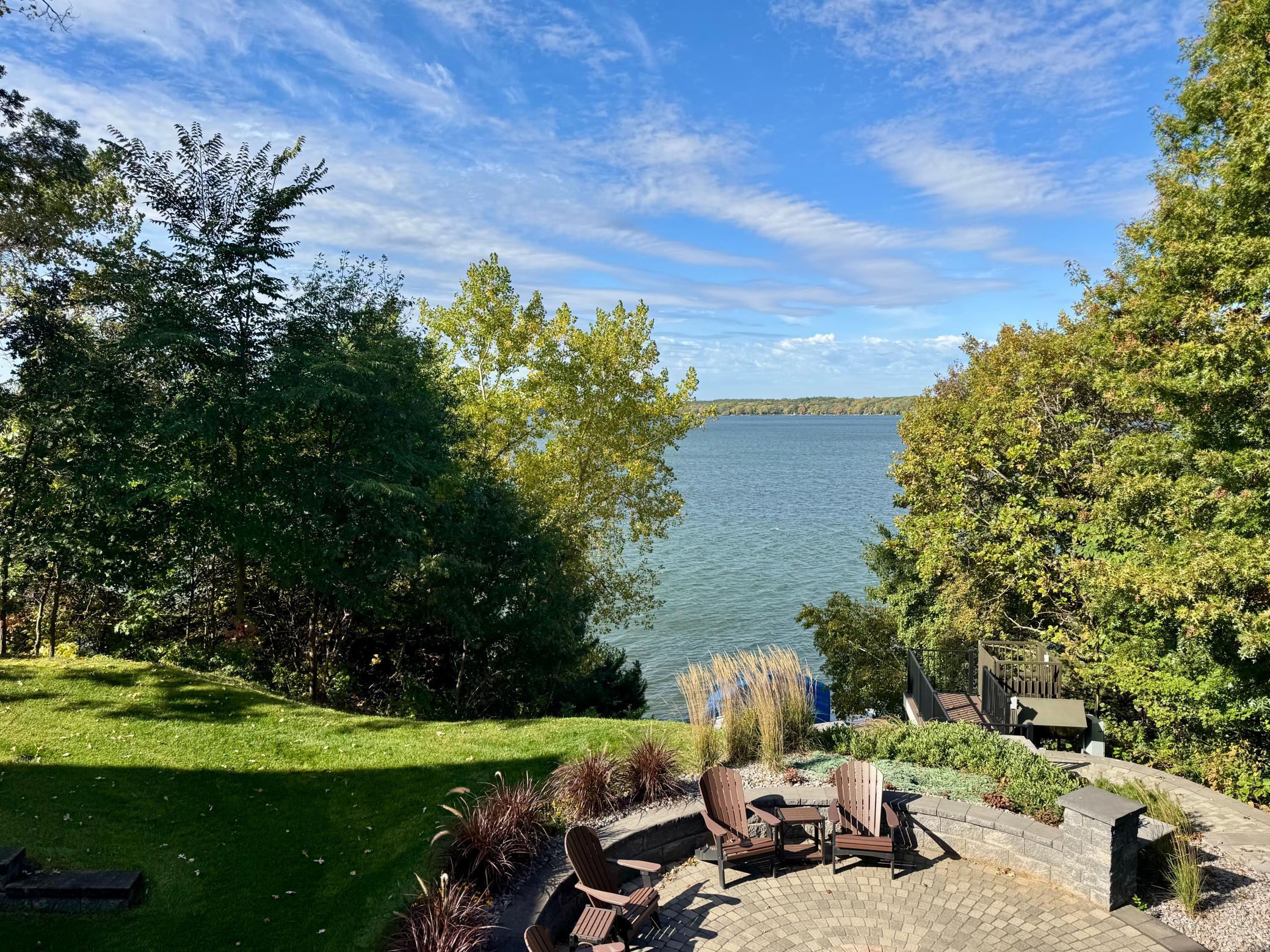 Beautiful New Patio Complete With Built Indoor Lighting And Great Views Of The Lake!