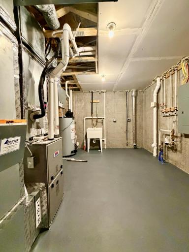 Mechanical room, washer and dryer not included.