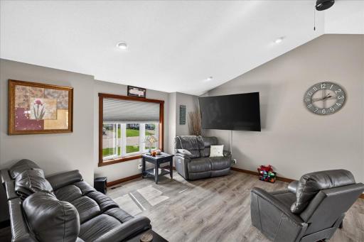 Large Living Room with open spaces to kithen/dining