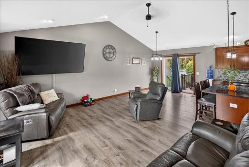 Great open room with Living Room, Dining Room and Kitchen