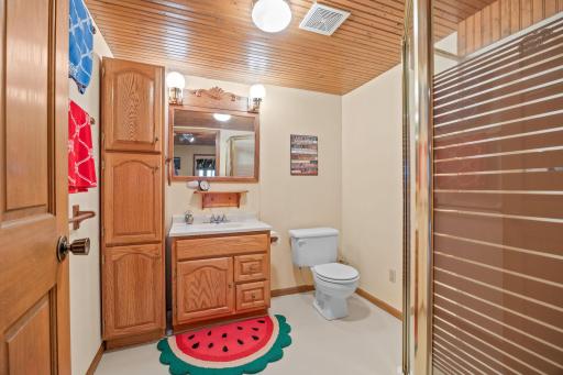 3/4 bath on lower level