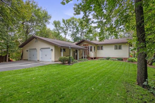 Beautiful lake home has lots of room both in the front and back!