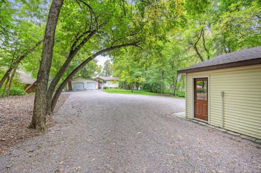 As you pull into the drive there is an additional garage for your lake toys!