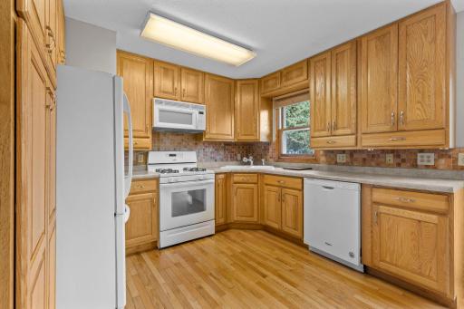Kitchen window brings in a ton of natural light.
