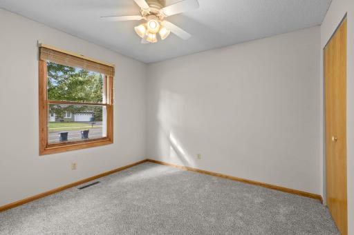 3 bedrooms on the main level with large windows.