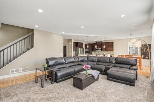 Perfect space to cozy up for a movie night