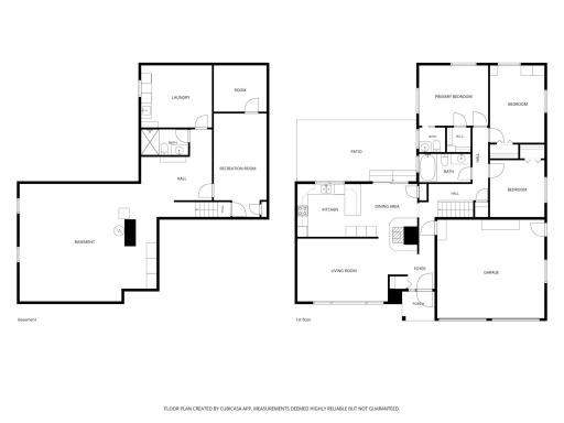 Main & Lower Level Floorplans
