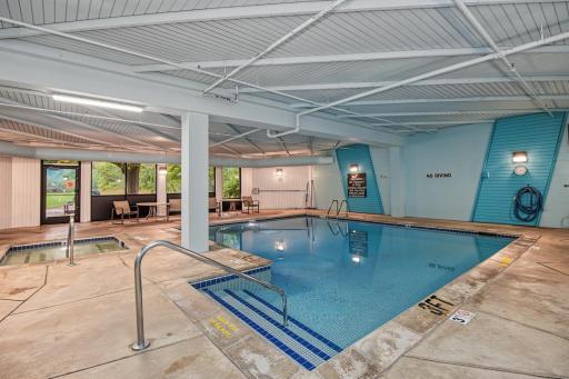 Enjoy the indoor heated pool all year long!