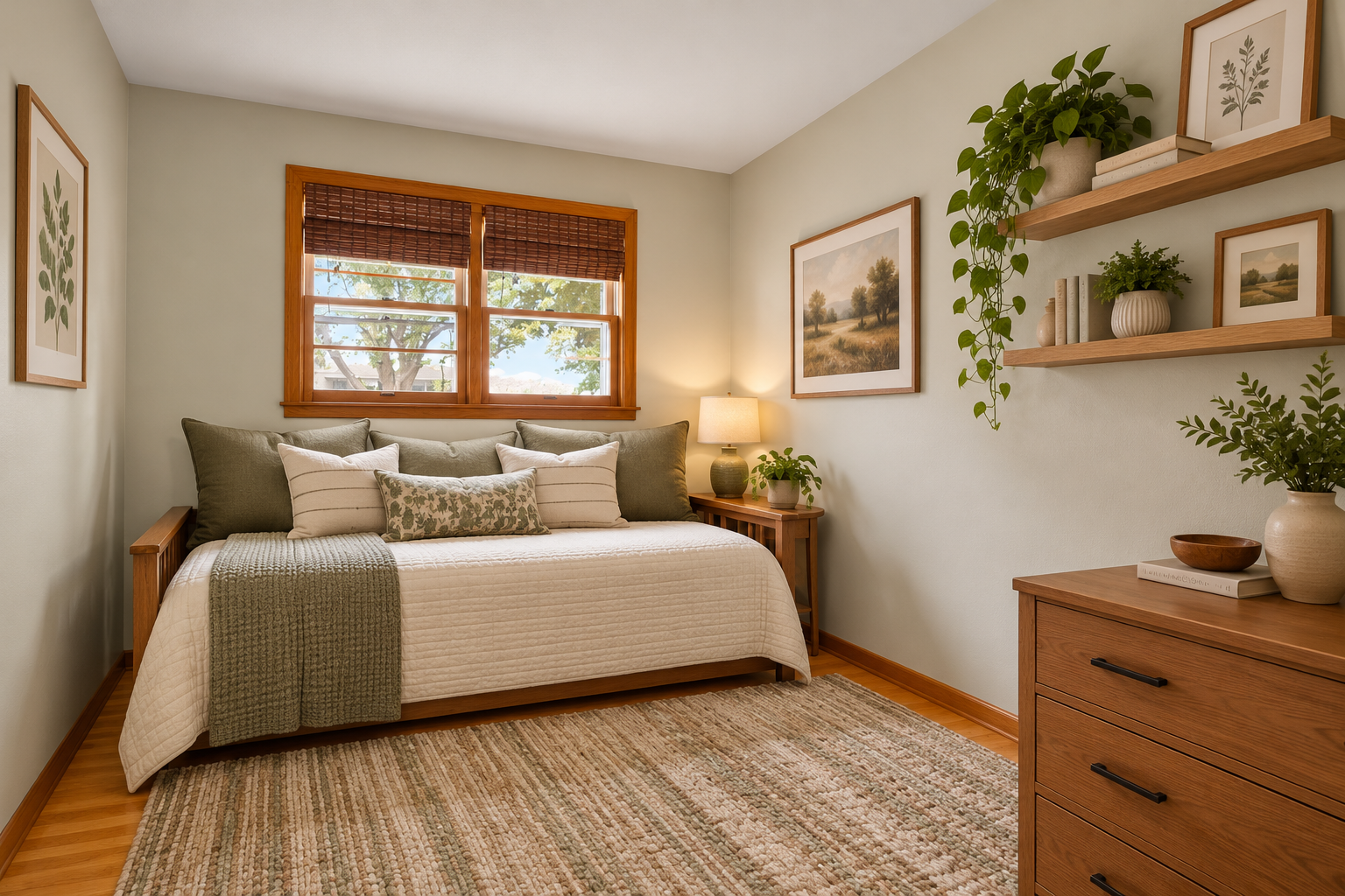 Virtually Staged 3rd Bedroom
