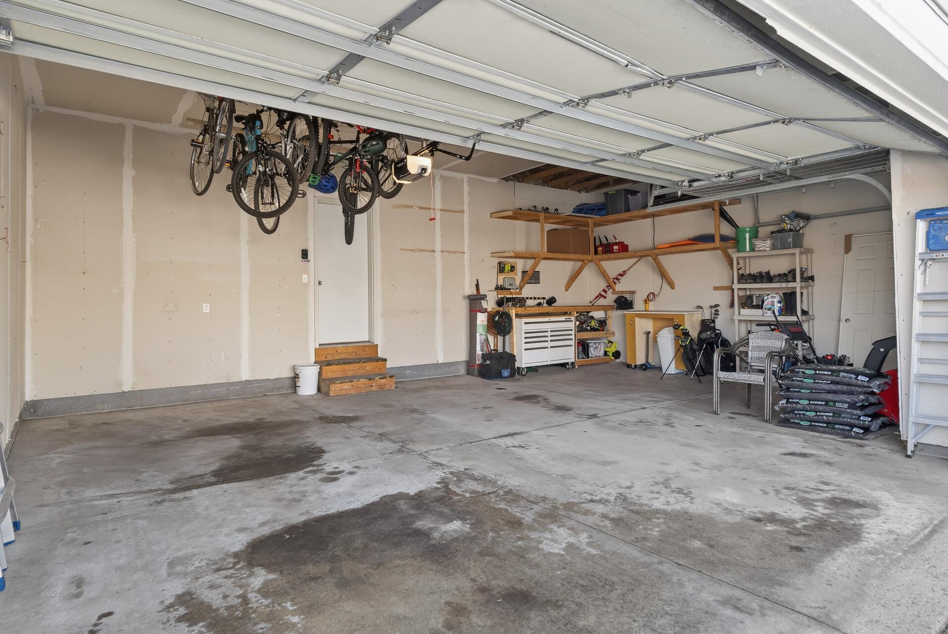 3 stall garage is ready for all the toys!