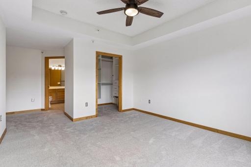 The suite has private full bath and walk-in closet.