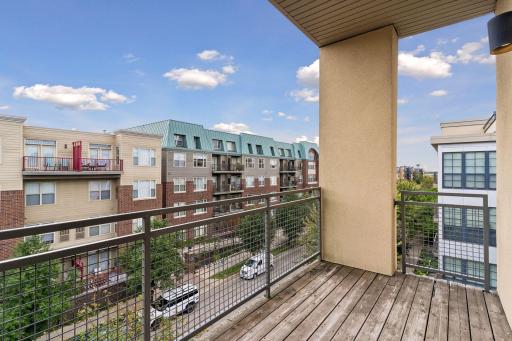 The condo is located south of University Avenue in the the St Anthony Park neighborhood.