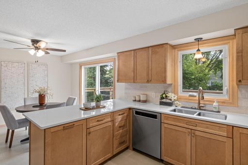New cupboards, appliances, counters, floor!