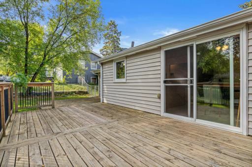 Large Tiered Deck off of the Kitchen/Dining Room