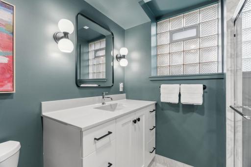 Lower level bathroom - completely remodeled in 2024!