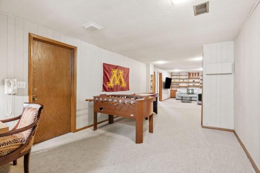 Make your way down to the lower level! Great entertaining space with enough room for game tables.