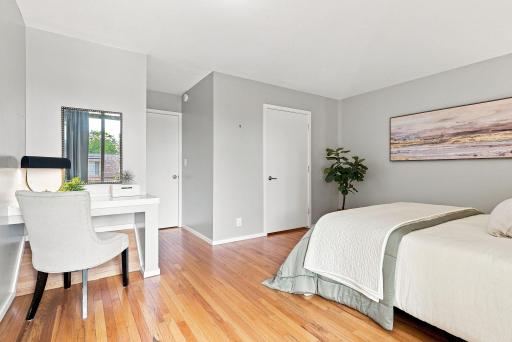Bright, comfortable living spaces with hardwood floors and an easy, functional layout.
