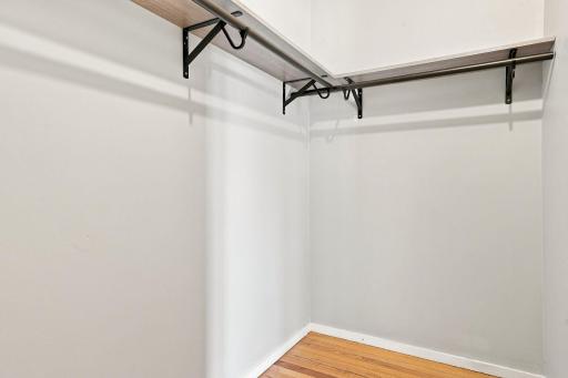 Custom closet organization helps maximize storage throughout the home.