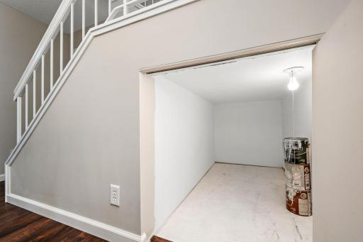 Nice under the stairs storage
