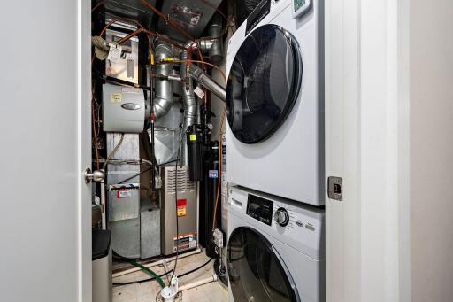 Convenient main floor laundry and mechanicals