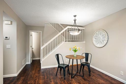 Spacious, open dining area is perfect for everyday meals and entertaining with family and friends.