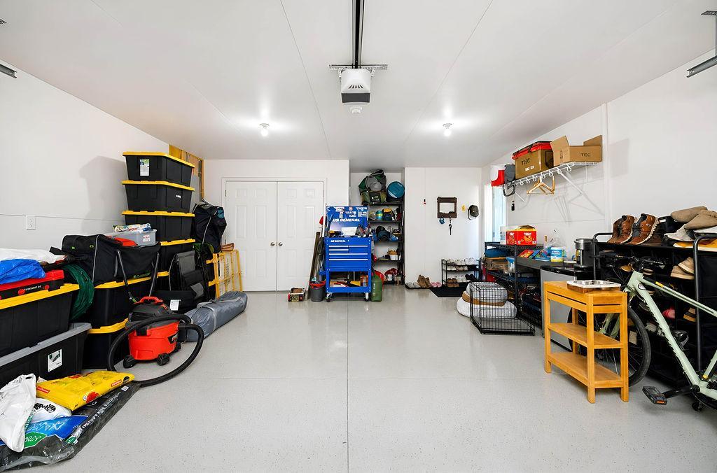 Utility room in the garage