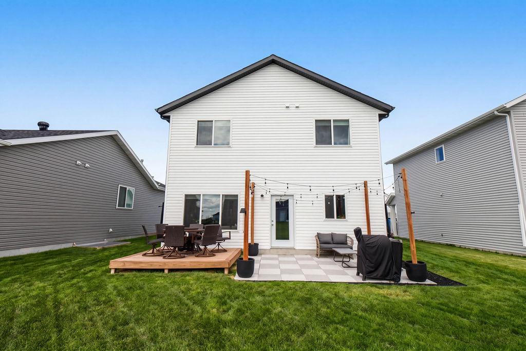 Paver patio + deck