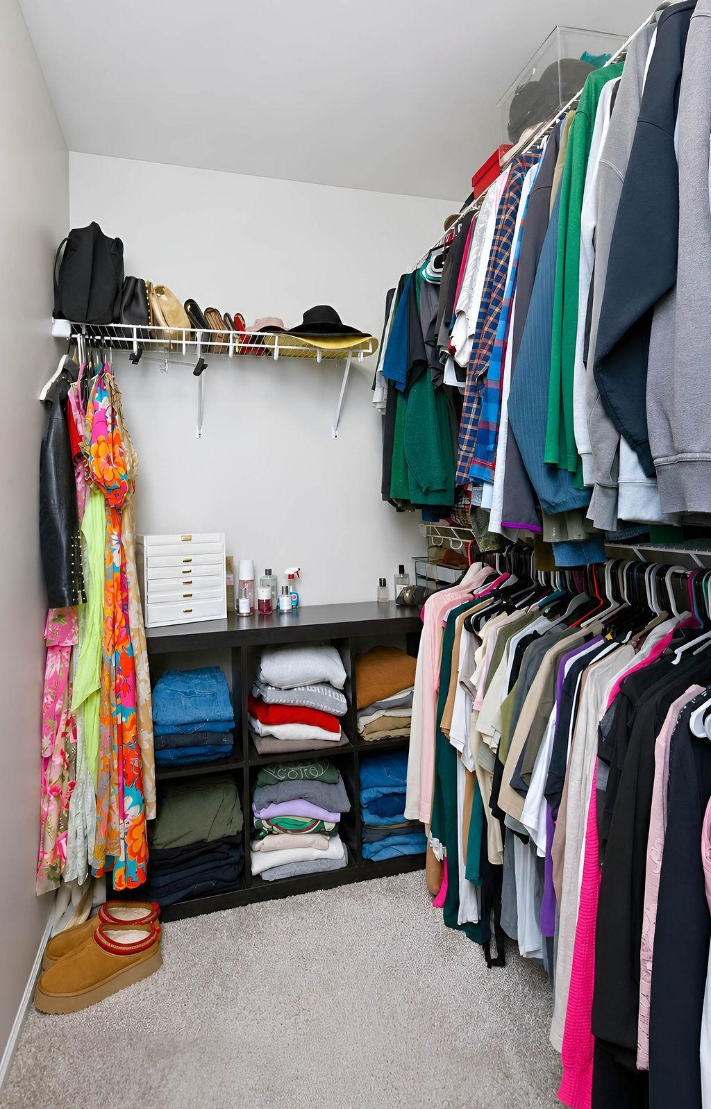 Primary walk-in closet