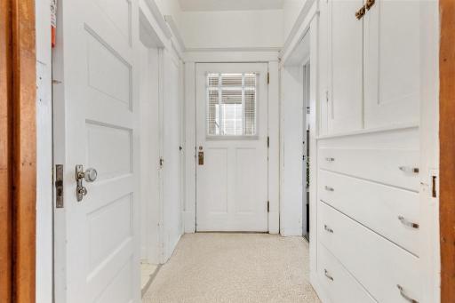 Back entry w/access to bath, laundry, flex room and deck.