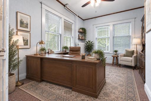 Virtually staged office