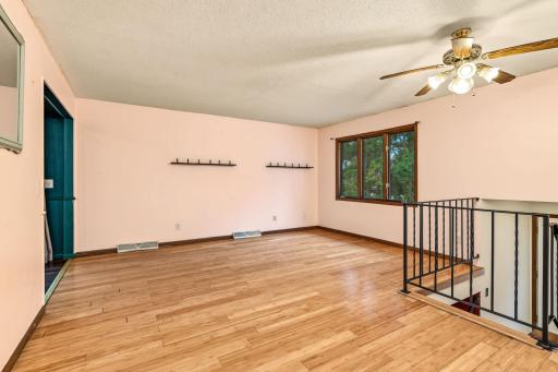 Cozy and bright living room, without furniture.