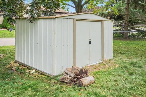 Storage shed - so you can store all your yard gear in here...
