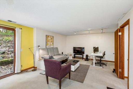 Lower-level 3rd bedroom walks out to patio