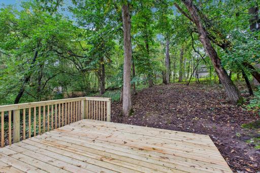 Plenty of room for grill and outdoor furniture