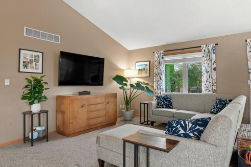 Living Room, w/ Vaulted Ceilings