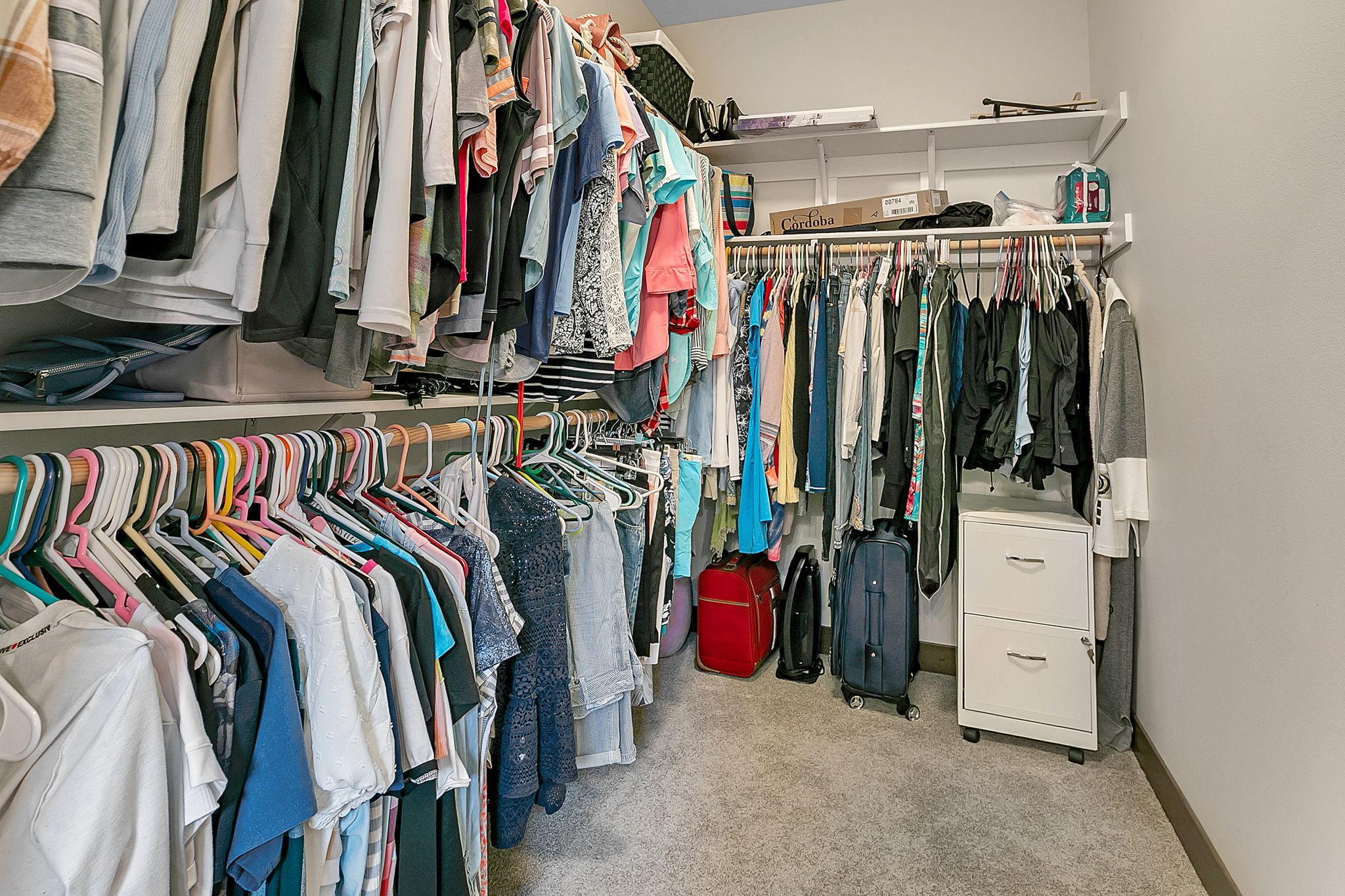 Spacious Primary Closet