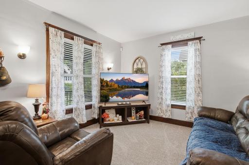 Large windows make this home very bright and welcoming.