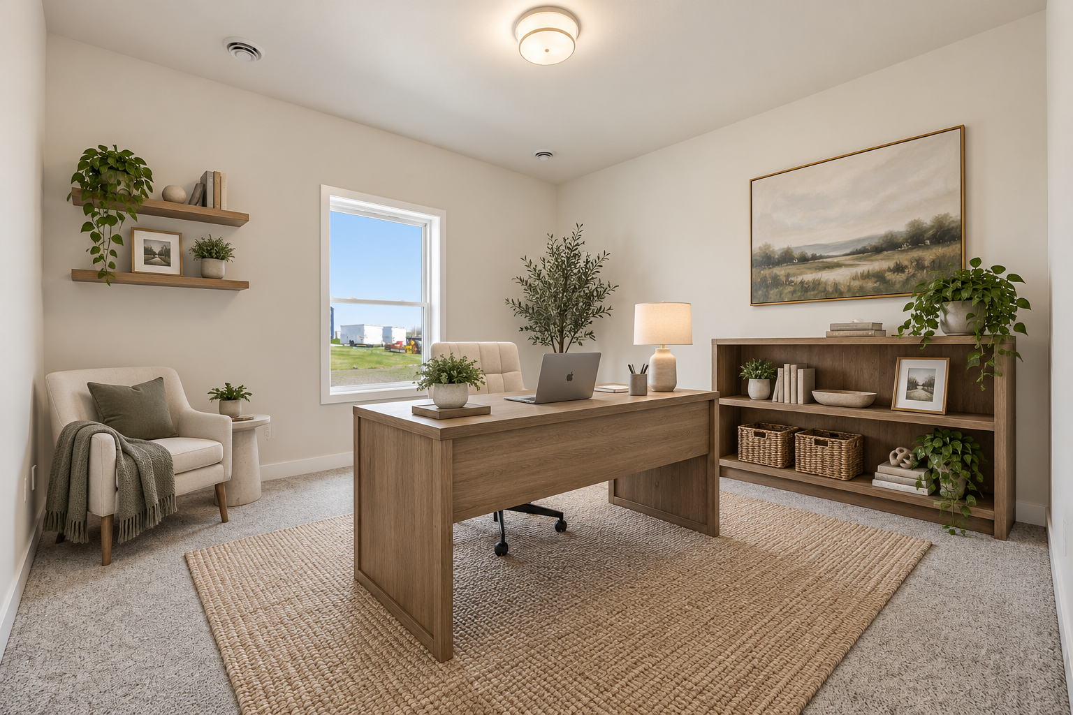 Bedroom #2 - VIRTUALLY Staged Office