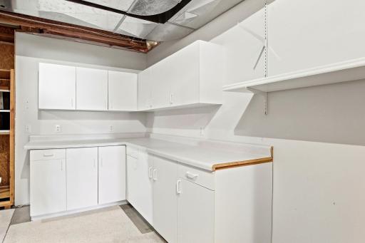 Even the storage room is organized