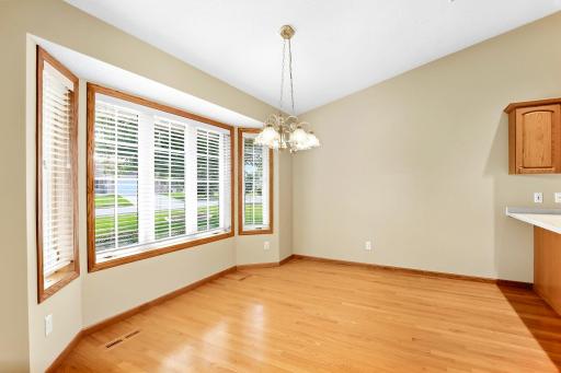 This large kitchen area is perfect for that dining room table you don't want to get rid of.