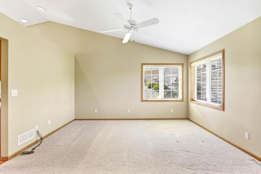 This Flex room located off the kitchen and living room could be used for a den, formal dining room, office, or whatever your needs are.