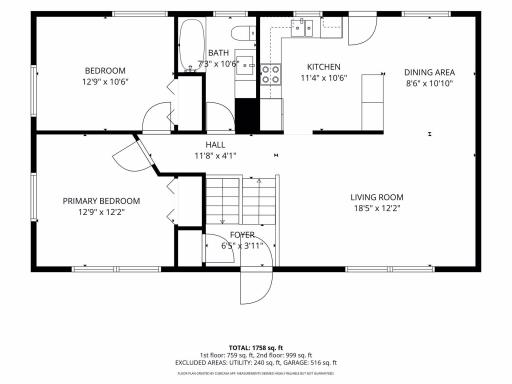 Upper-level floor plan