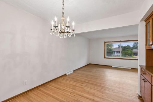 Dining area open to the spacious living room