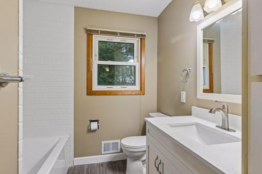 Refreshed main-level full bath